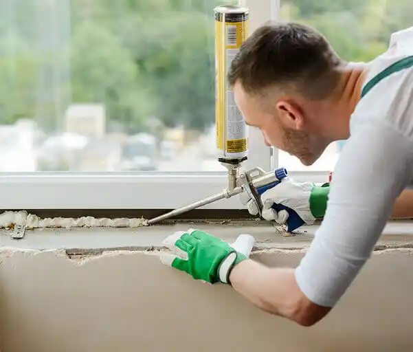Een ervaren kozijnmaker voert professioneel kozijnen uit